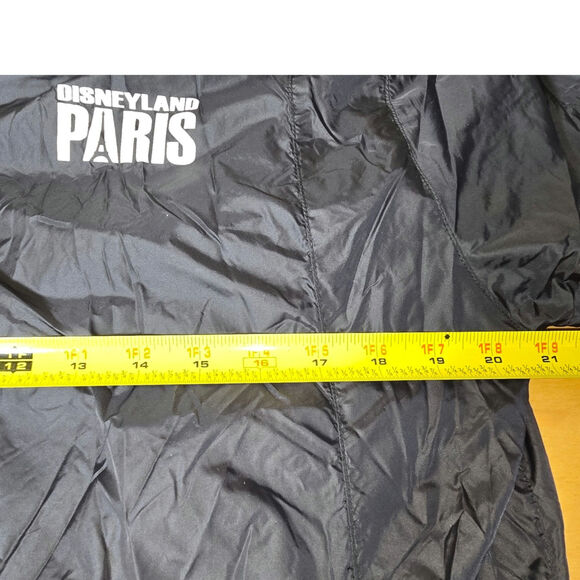 DISNEYLAND PARIS BLACK FLEECE LINED FULL ZIP HOODED JACKET UNISEX ADULT LARGE - Picture 11 of 11